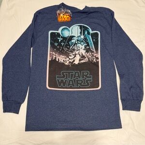 Star Wars Kids Navy Long Sleeve Tee